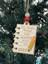 Load image into Gallery viewer, Teacher Note Gift Card Holder