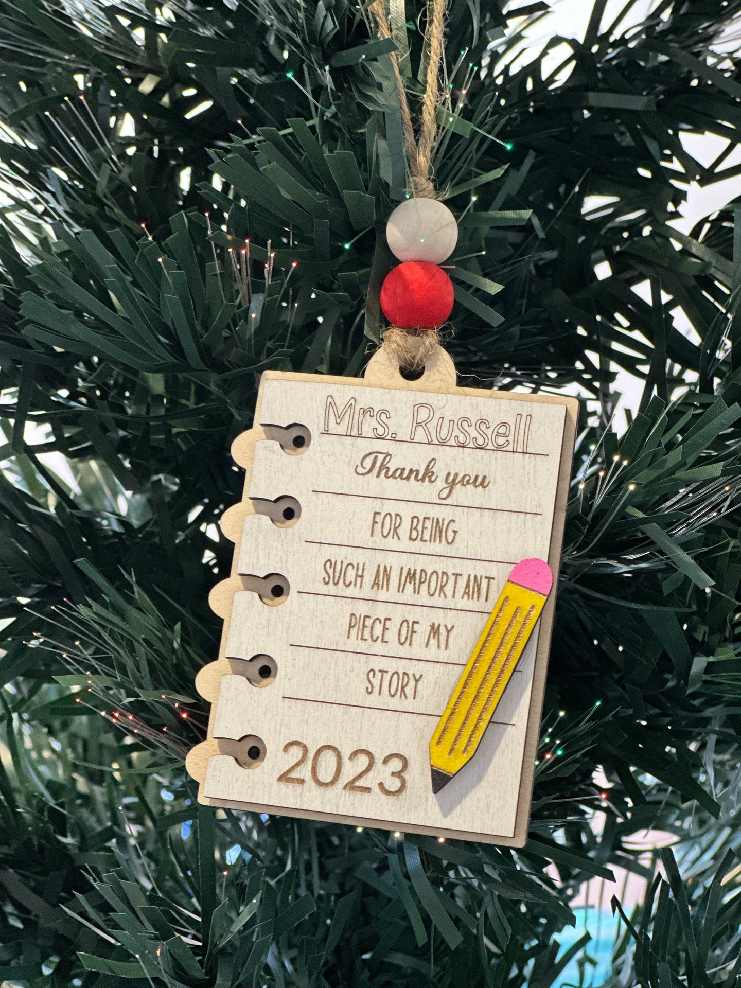 Teacher Note Gift Card Holder