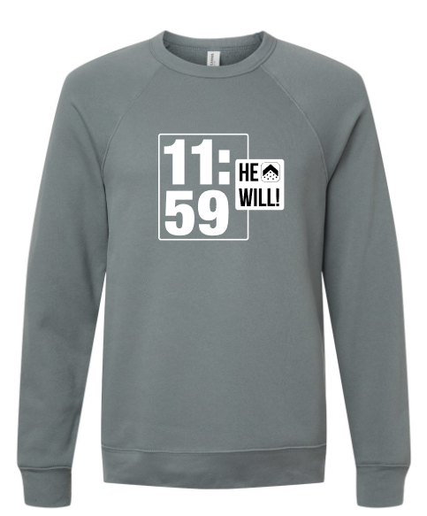 (He Will Logo) Passion Church Midweight Crewneck Sweatshirt
