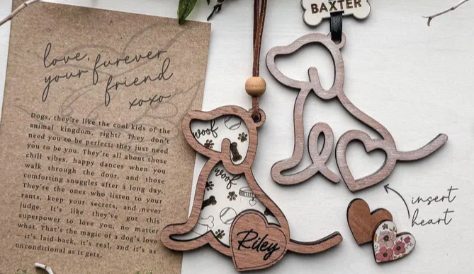 Personalized Ornament - Dog Outline