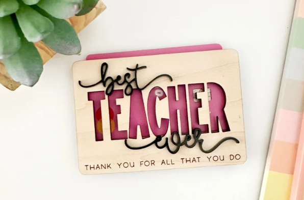 Best Teacher Gift Card Holder