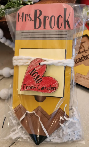 Teacher Post-it Holder - Pencil