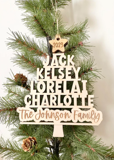 Personalized Ornament - Name Tree