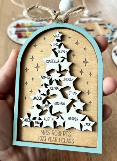 Teacher Christmas Tree Ornament - Classroom