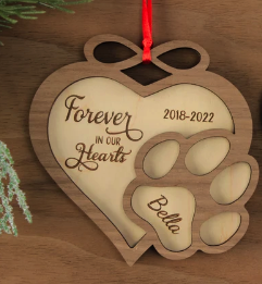 Personalized Ornament - Dog or Cat Memorial