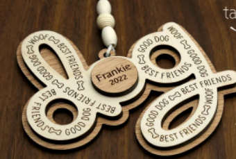 Personalized Ornament - Dog Shape